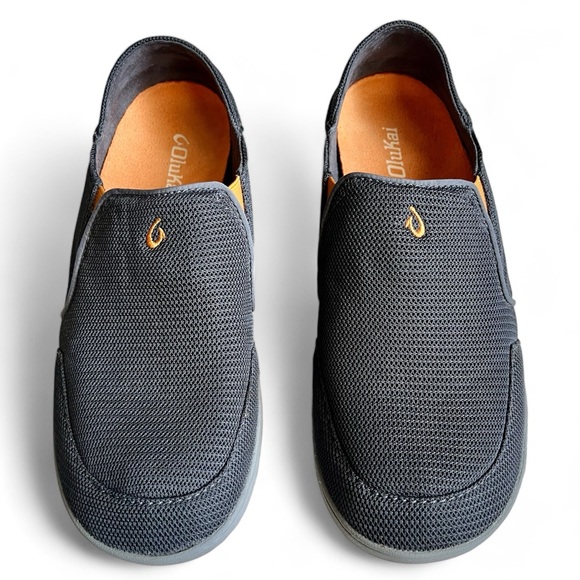 Olukai Nohea Mesh Loafer Shoes Sneakers Comfort Slip On Dark Shadow Mens US 9.5 - Picture 3 of 11